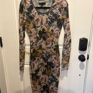 Elizabeth and James Multicolor Long Sleeve Dress